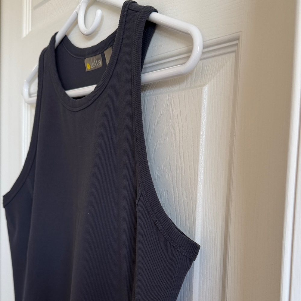Zella Gray Sleeveless Pocket Mini Dress - Picture 5 of 9